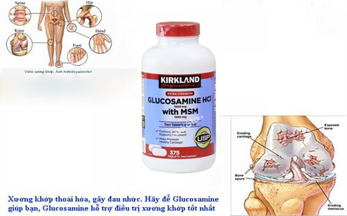 Viên uống bổ khớp Kirkland Glucosamine Mỹ đem lại hiệu quả tức thì, nhanh chóng