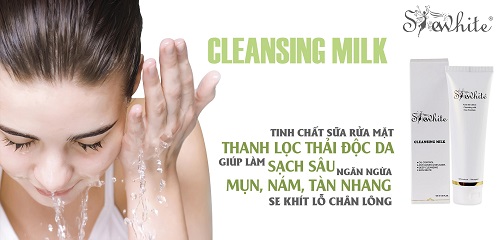 Rửa mặt với sữa rửa mặt shewhite 2-3 lần/ ngày để  nhanh chóng có làn da sạch và khỏe mạnh