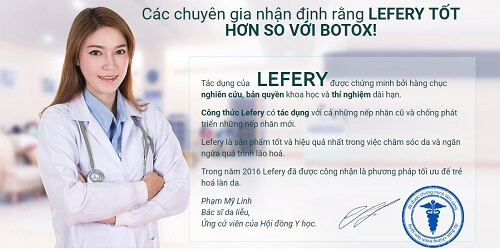 Kem chống lão hóa Lefery Cream được các chuyên gia, y bác sĩ khuyên dùng