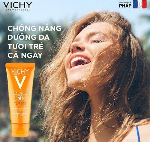 Sở hữu làn da tươi tắn, tràn đầy sức sống cùng kem chống nắng Vichy Mattifying Dry Touch Face Fluid