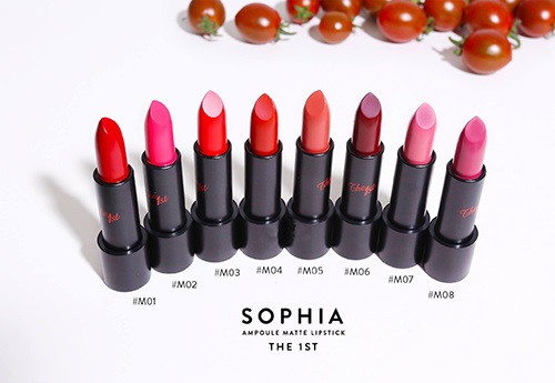 Son lì Ampoule Matte Lipstick The 1st là dòng son mới nhất của thương hiệu mỹ phẩm Hàn Quốc Sophia