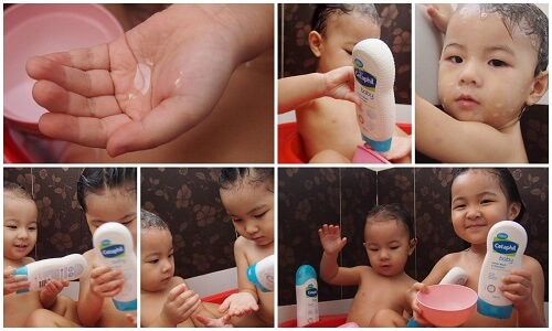 Sử dụng sữa tắm Cetaphil Baby Wash & Shampoo mỗi ngày cho da bé sạch mịn, khỏe mạnh