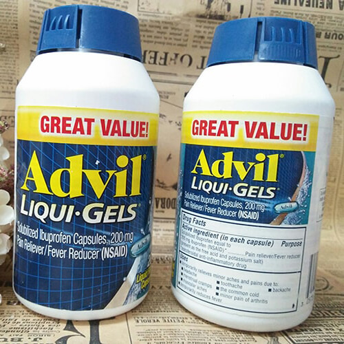 Thuốc giảm đau Advil là dòng thực phẩm chăm sóc sức khỏe hàng đầu tại Mỹ