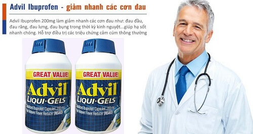 Thuốc giảm đau Advil được các chuyên gia y tế, bác sỹ khuyên dùng