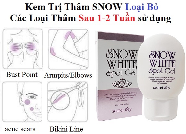 Kem trị thâm, dưỡng trắng Snow White Spot Gel - bí quyết cho làn da đều màu, trắng mịn